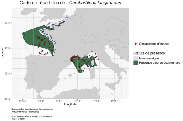 Répartition Carcharhinus longimanus