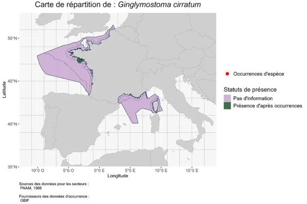 repartition Requin nourrice Atlantique (Ginglymostoma cirratum)