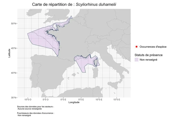 Répartition Scyliorhinus duhamelii