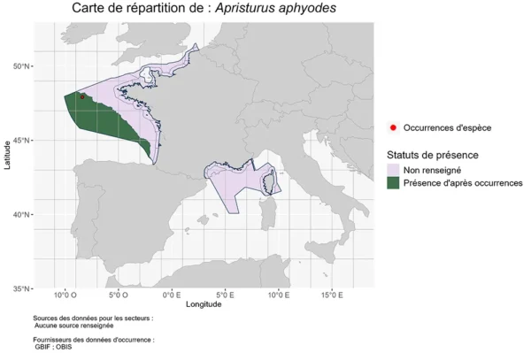 carte de répartition de Apristurus aphyodes Répartition Apristurus aphyodes