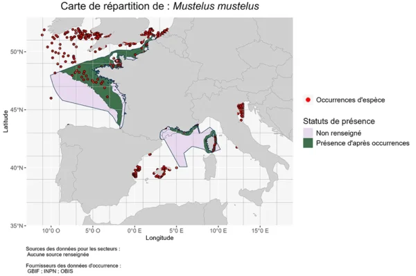 Répartition Mustelus mustelus