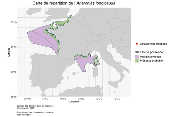 Répartition anarchias longicauda