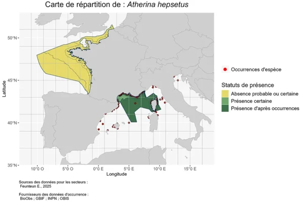 Répartition Atherina hepsetus