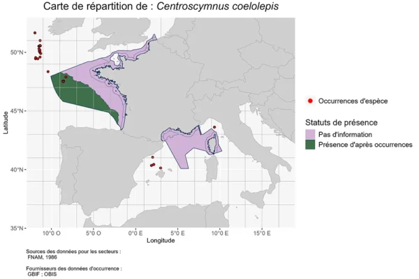Répartition Centroscymnus coelolepis